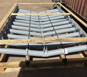 Soportes de polines fabricados y embalados en madera