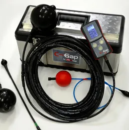 Sensor con flotador, cable y unidad de lectura